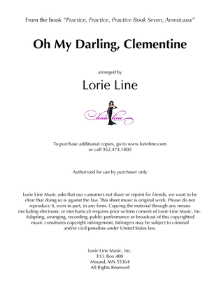 Book cover for Oh My Darling, Clementine
