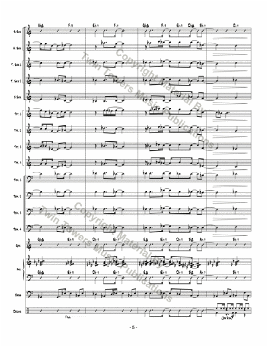 For Anji Jazz Ensemble scores gallery preview page 16
