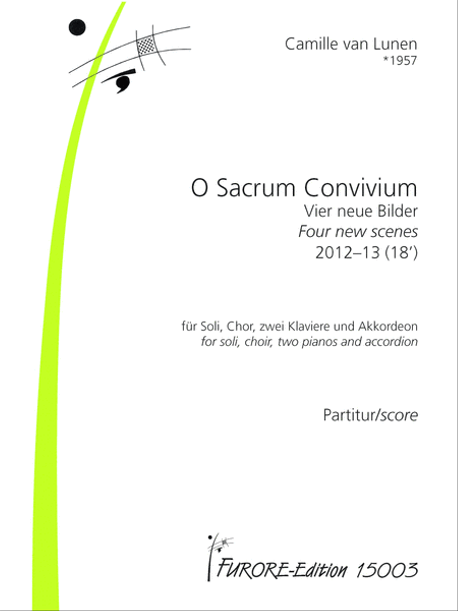 O Sacrum Convivium - four new scenes Choir scores gallery preview page 1