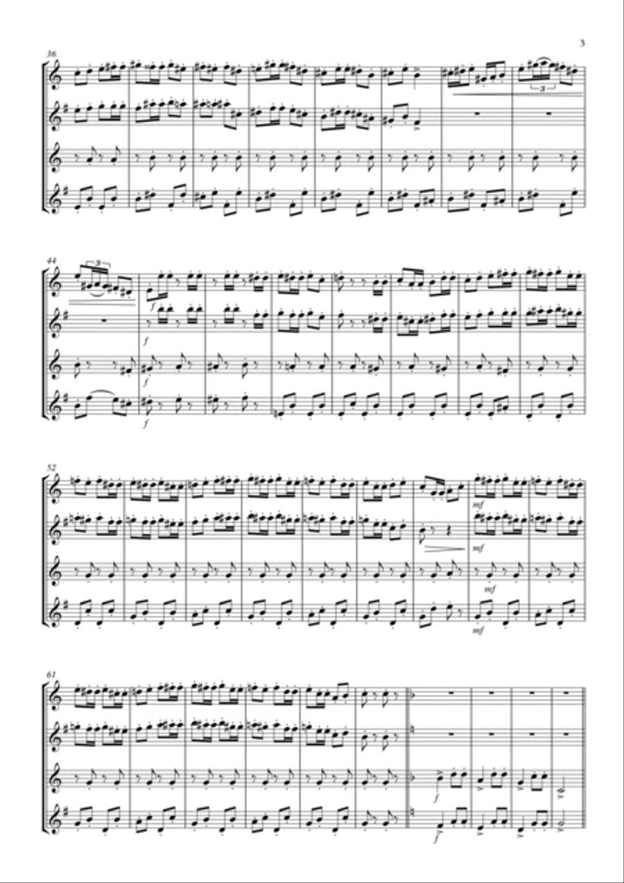The Grasshoppers' Dance Woodwind Quartet scores gallery preview page 3