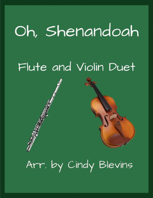 Book cover for Oh, Shenandoah, for Flute and Violin