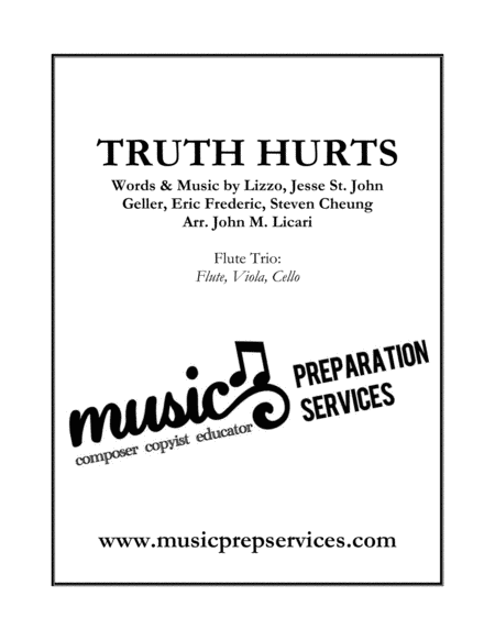 Truth Hurts by Lizzo Small Ensemble - Digital Sheet Music