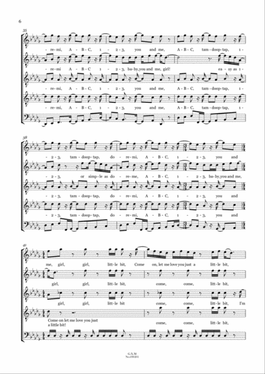 I Want You Back TTBB scores gallery preview page 6