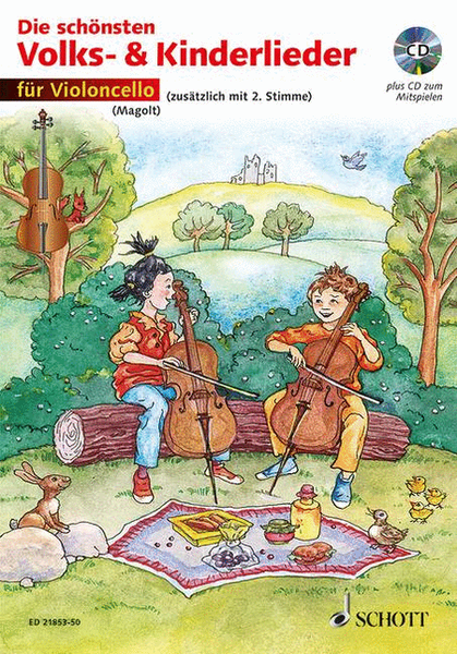 Die SchÖnsten Volks- Und Kinderlieder Edition With Cd, 1-2 Cellos, German