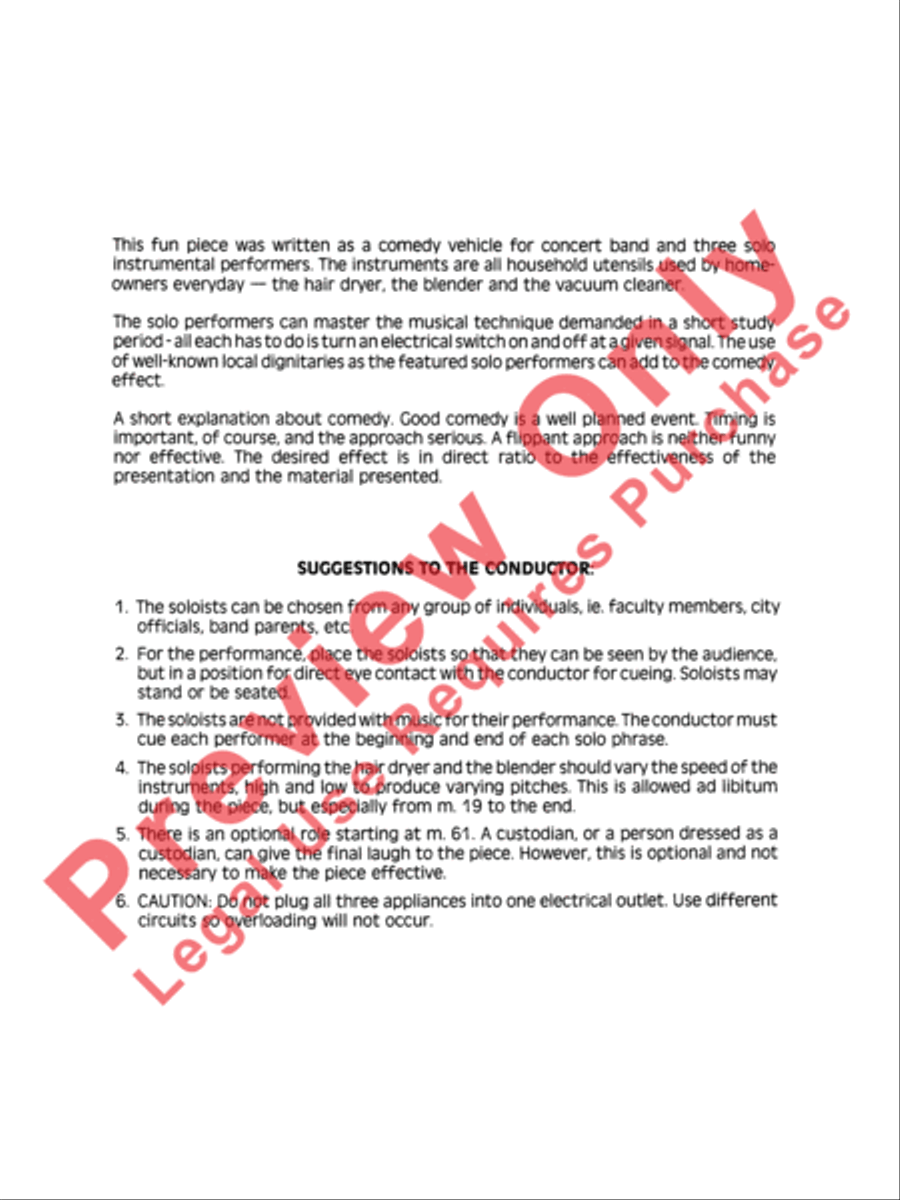The Homeowners Guide to Making Music Concert Band scores gallery preview page 3