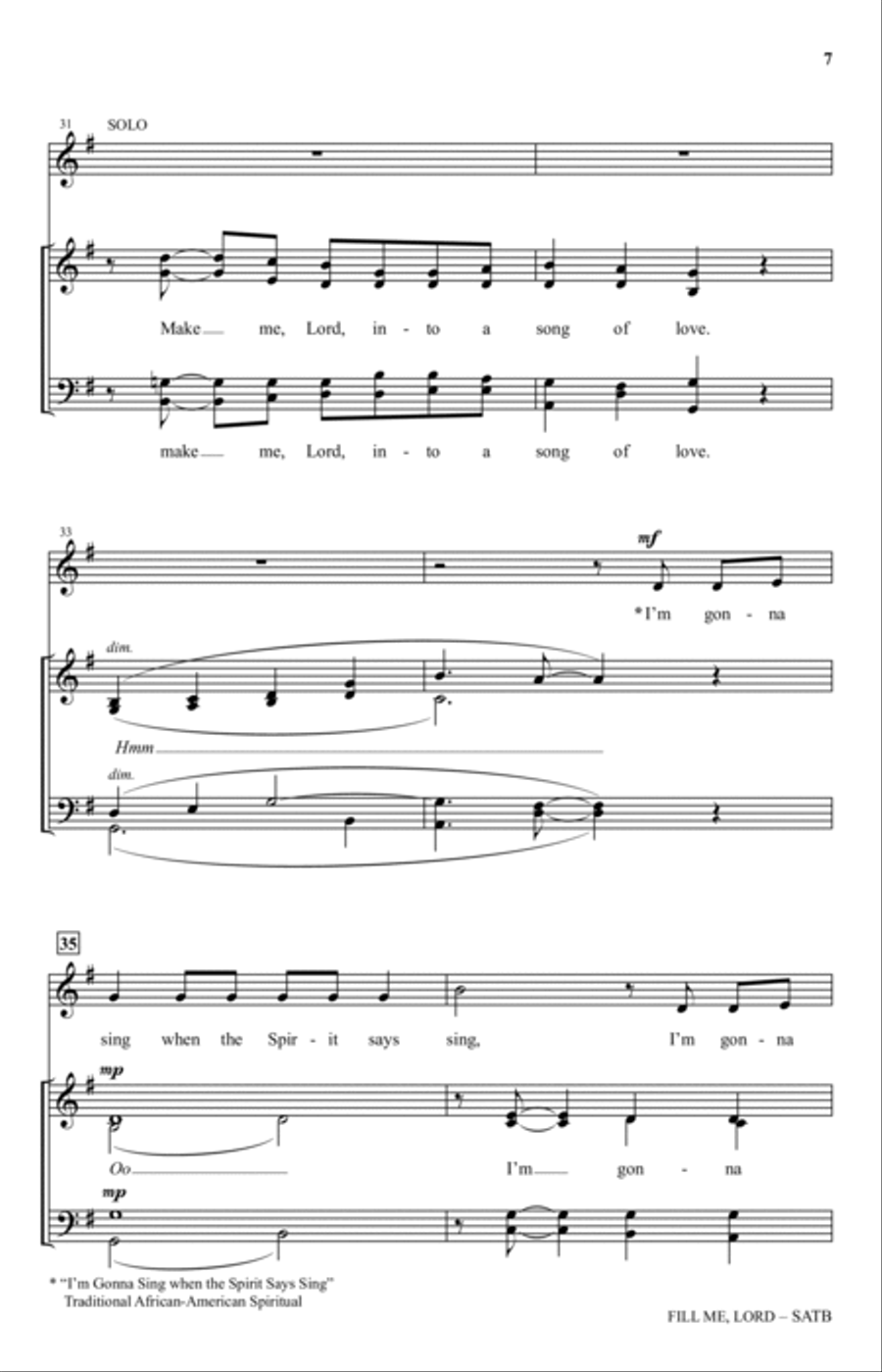Fill Me, Lord (With 