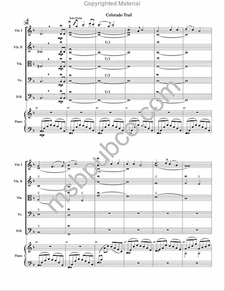Colorado Trail Colorado Trail String Orchestra scores gallery preview page 5