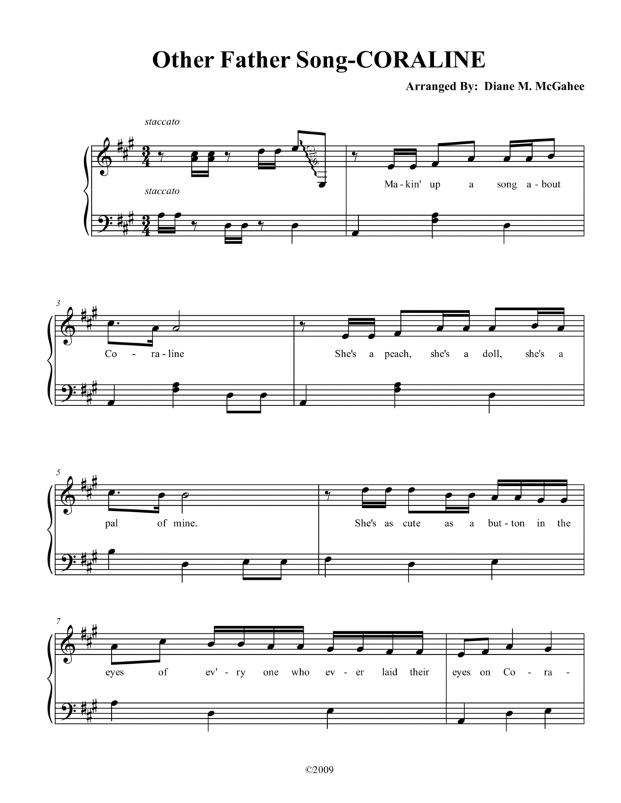 Other Father Song Voice scores gallery preview page 1