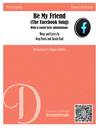 Book cover for Be My Friend The Facebook Song