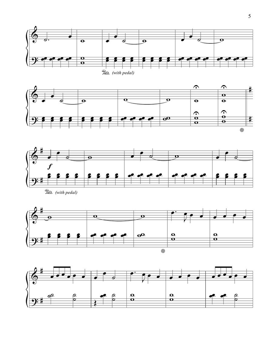 Christmas Piano Solos for the Late Beginner Easy Piano scores gallery preview page 5