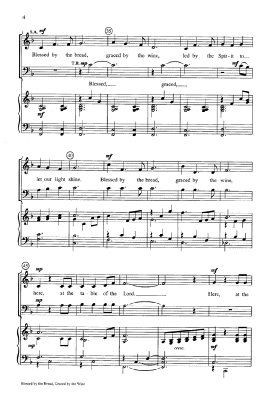 Blessed by the Bread, Graced by the Wine 2-Part scores gallery preview page 4