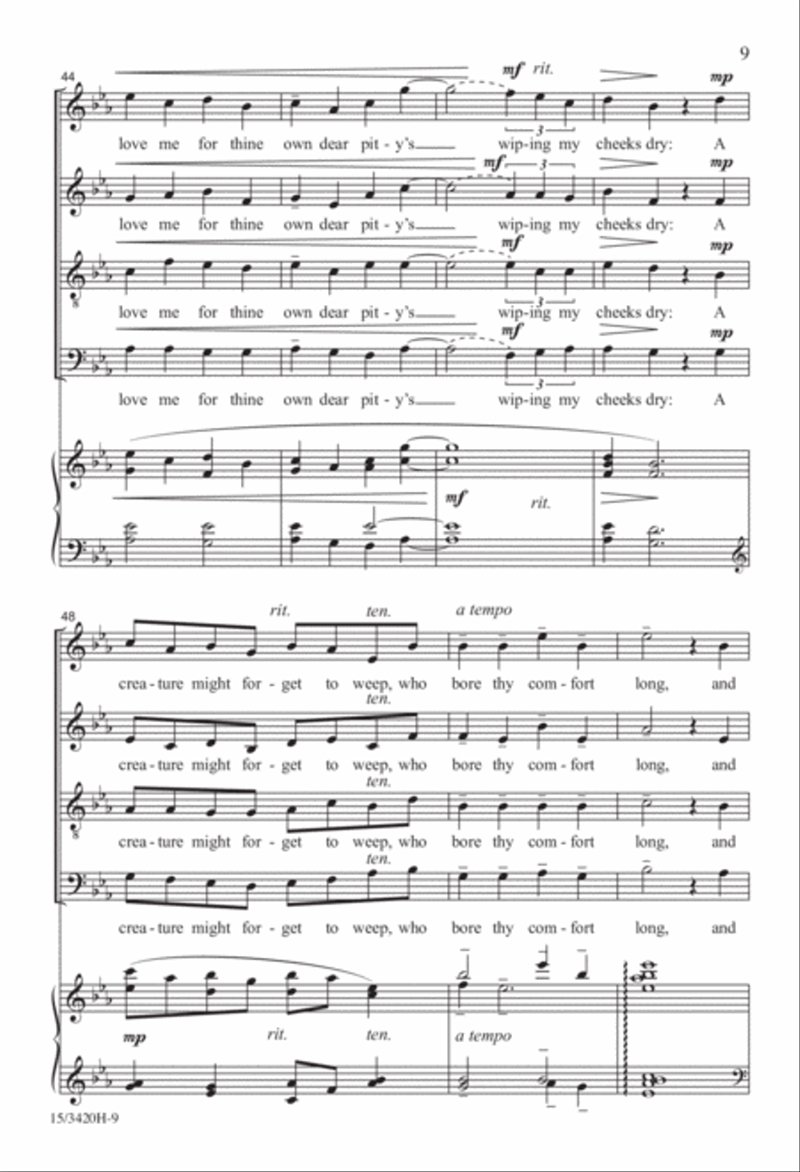 If Thou Must Love Me If Thou Must Love Me 4-Part scores gallery preview page 9