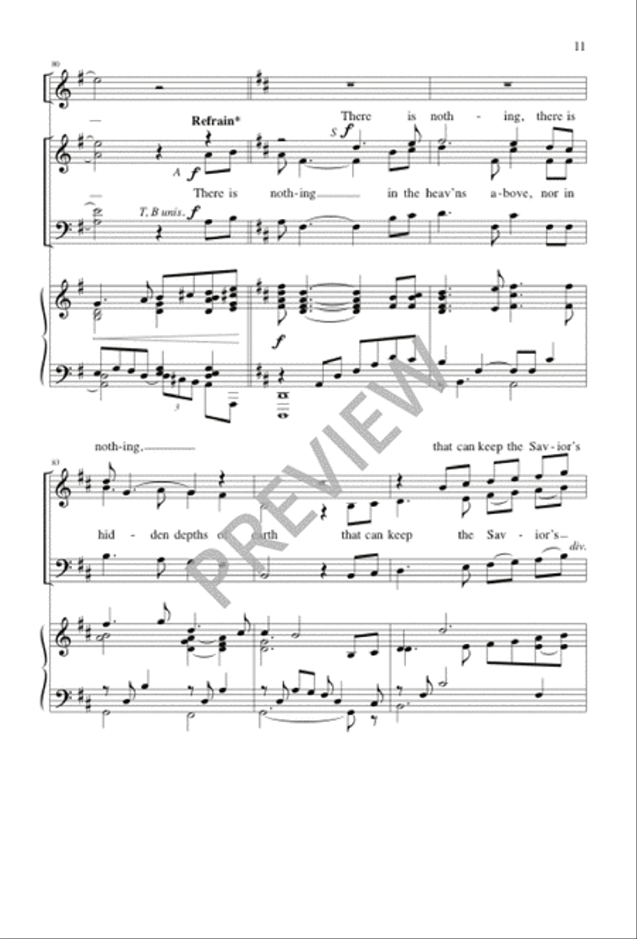 There Is Nothing Left to Fear 4-Part scores gallery preview page 11