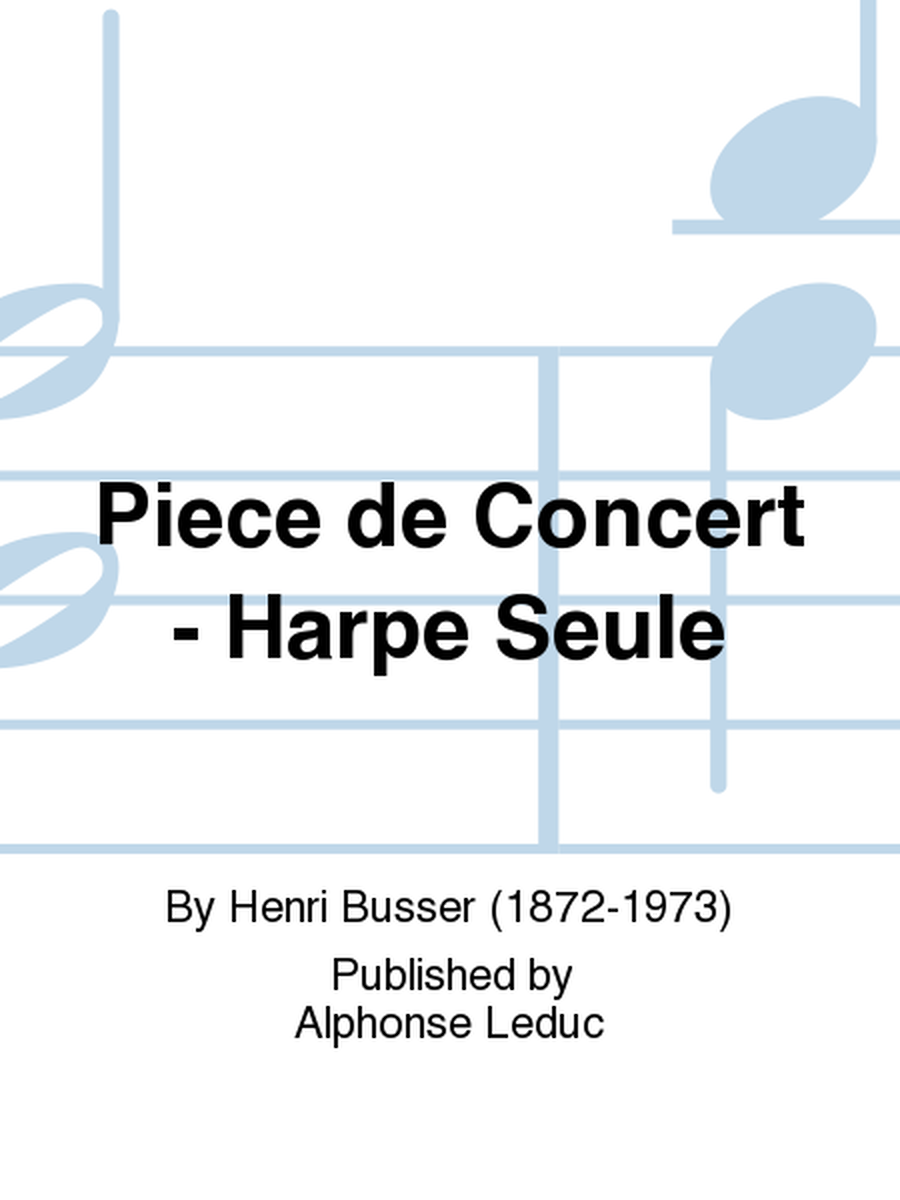 Piece de Concert - Harpe Seule