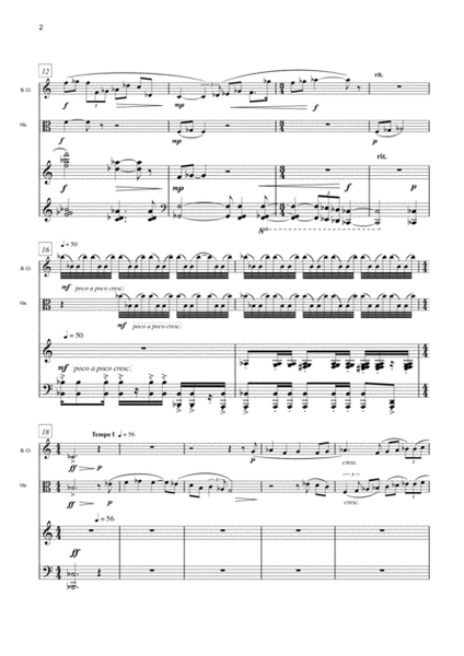 [Van de Vate] Trio for Clarinet, Viola, and Piano