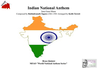 Indian National Anthem for Brass Quintet (MFAO World National Anthem Series)