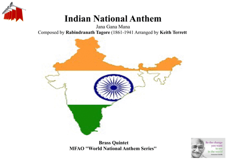 Indian National Anthem for Brass Quintet (MFAO World National Anthem Series) image number null