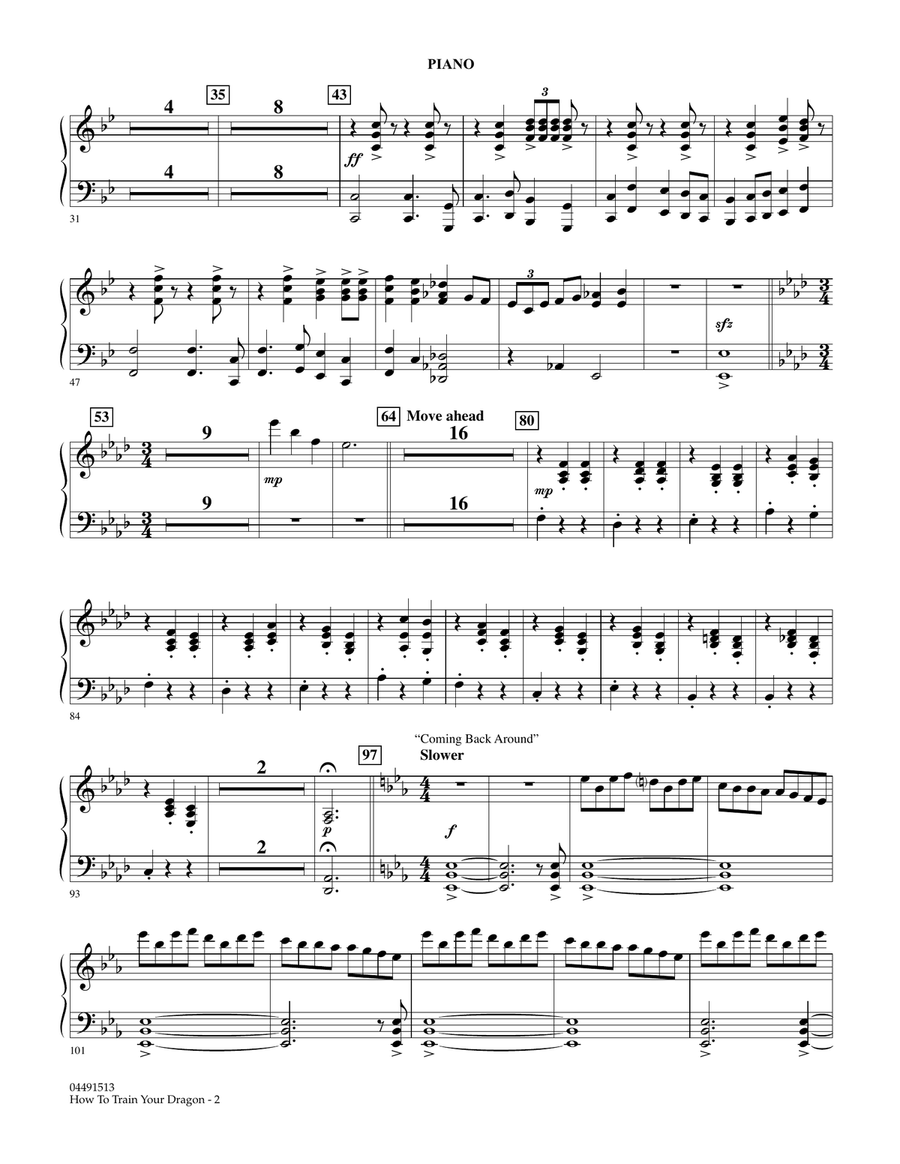 How to Train Your Dragon - Piano Full Orchestra scores gallery preview page 2