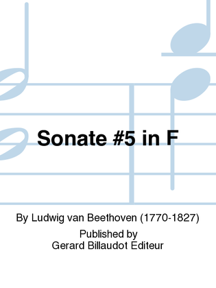 Sonate No. 5 In F