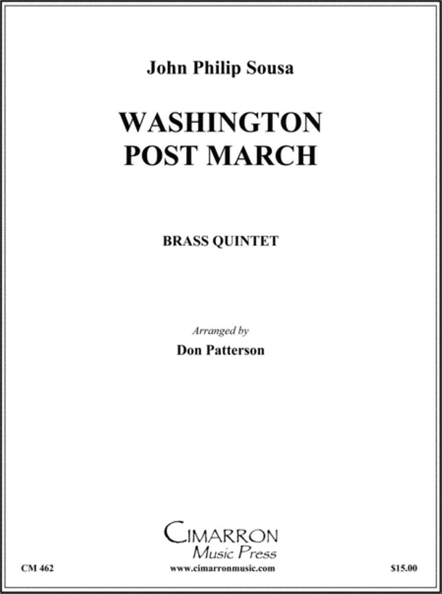 Washington Post March Washington Post March Brass Quintet scores gallery preview page 1