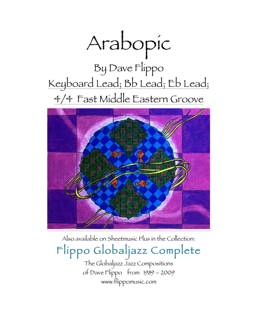 ARABOPIC - The Globaljazz Series - Upbeat Middle Eastern Groove - includes leads in C, Bb and Eb Jazz Ensemble scores gallery preview page 1