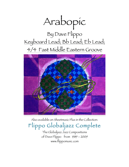 ARABOPIC - The Globaljazz Series - Upbeat Middle Eastern Groove - includes leads in C, Bb and Eb image number null