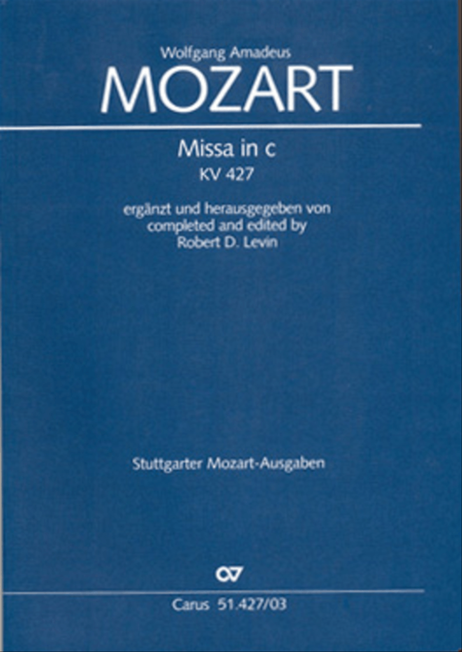 Book cover for Mass in C Minor, K. 139/47a "Waisenhaus"