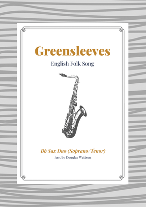 Greensleeves Bb sax duet