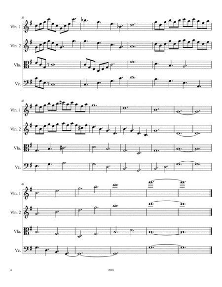 String Quartet in G Major