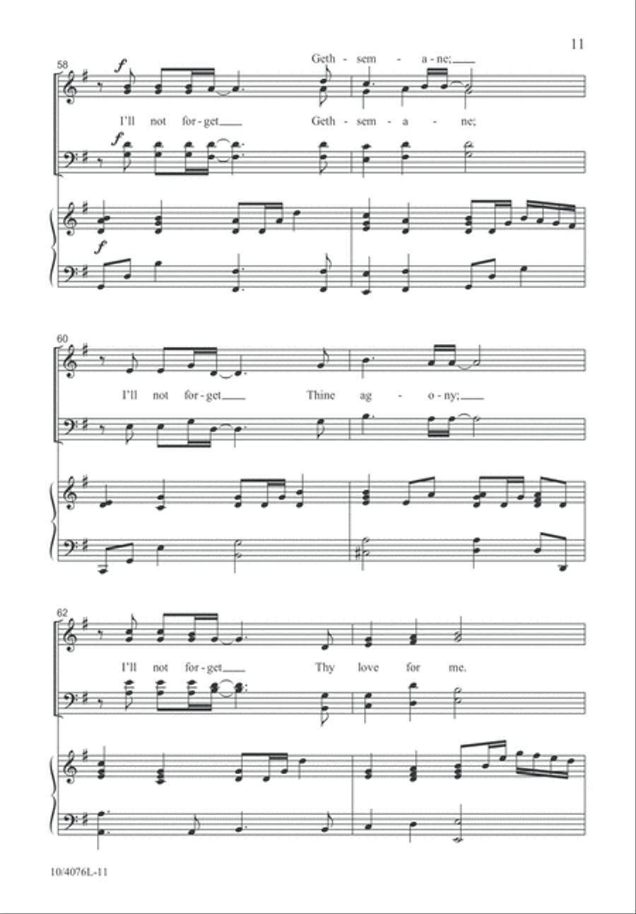 To Calvary 4-Part scores gallery preview page 12