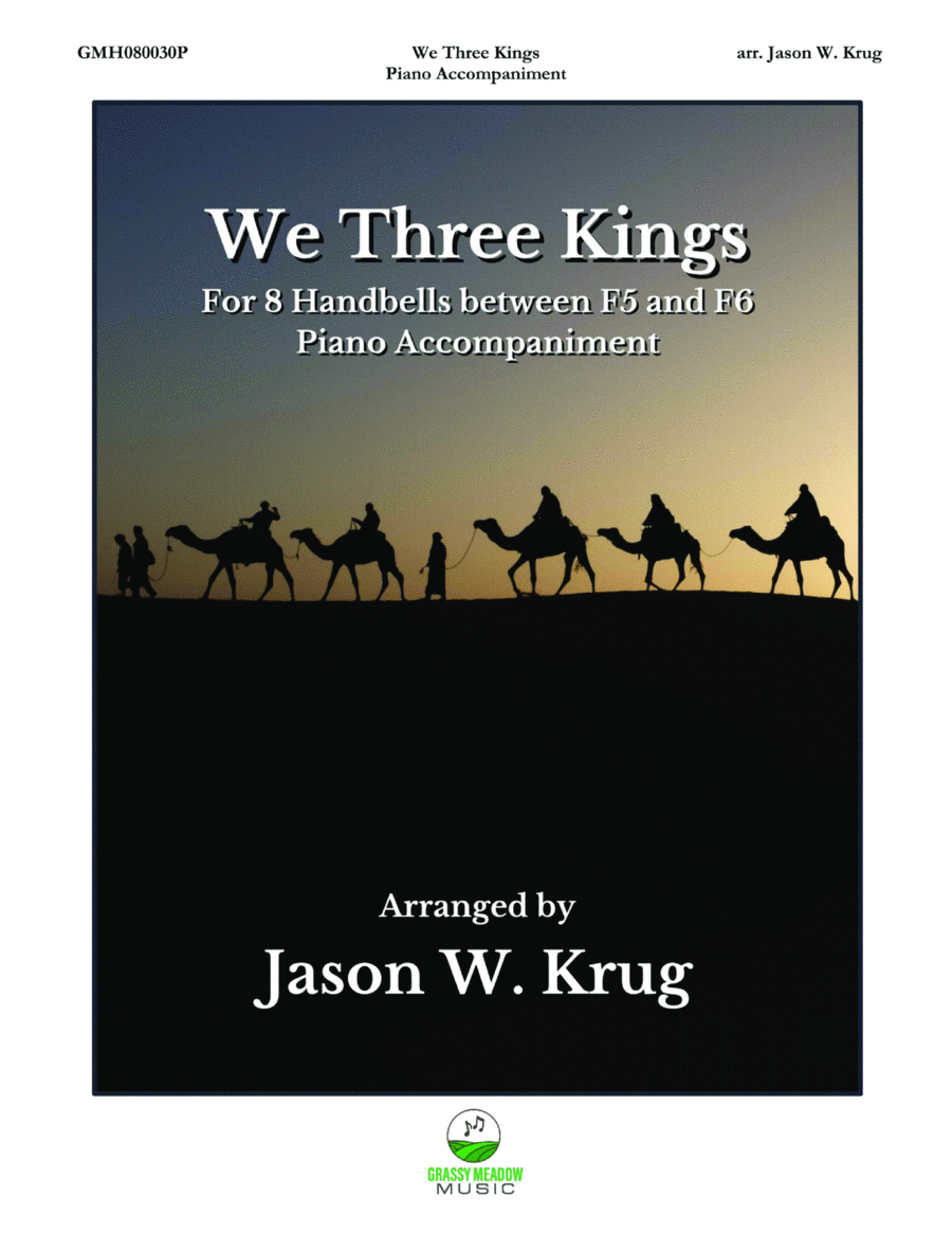 We Three Kings (piano accompaniment to 8 handbell version) image number null