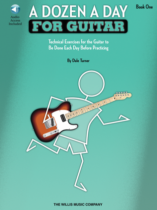 Book cover for A Dozen a Day for Guitar – Book 1
