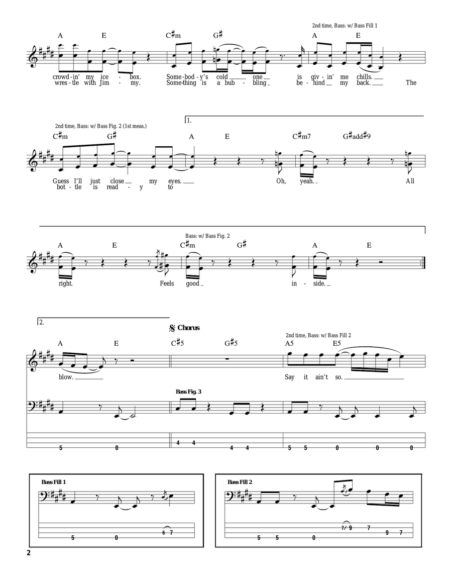 Say It Ain't So Acoustic Guitar scores gallery preview page 2