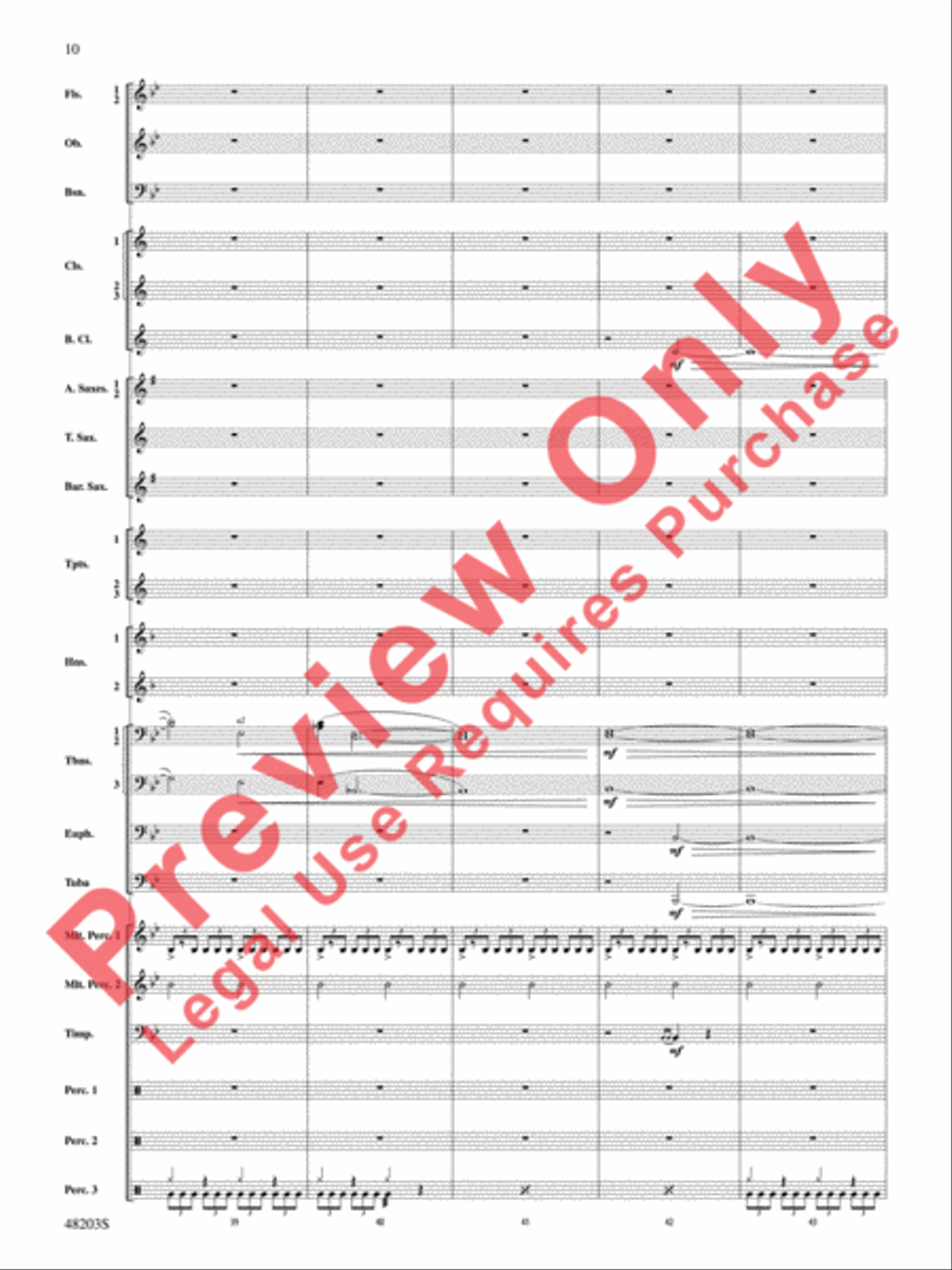 The Summoning The Summoning Concert Band scores gallery preview page 11