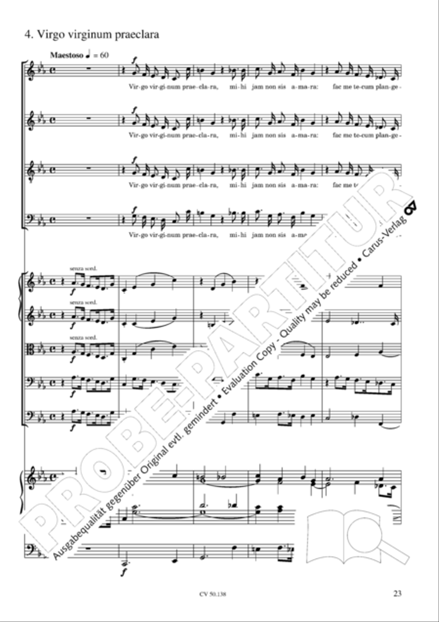 Stabat Mater in G minor 4-Part scores gallery preview page 24