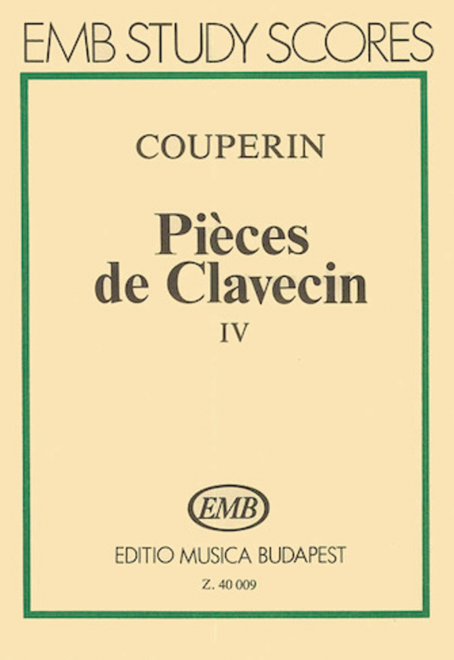 Pieces De Clavecin Volume 4 Harpsichord Or Piano Harpsichord scores gallery preview page 1