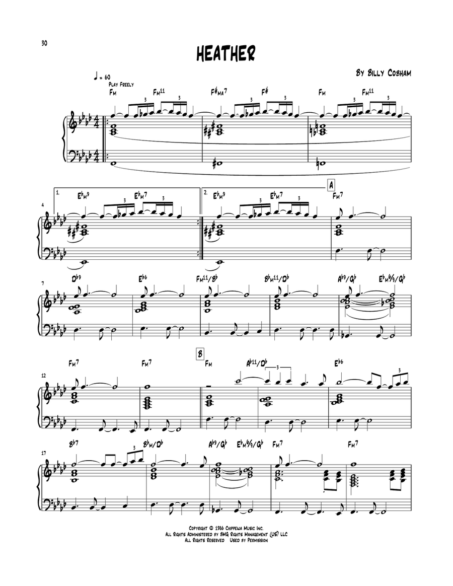 Heather Piano scores gallery preview page 1