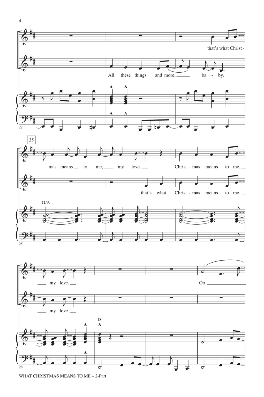 What Christmas Means To Me 2-Part scores gallery preview page 3