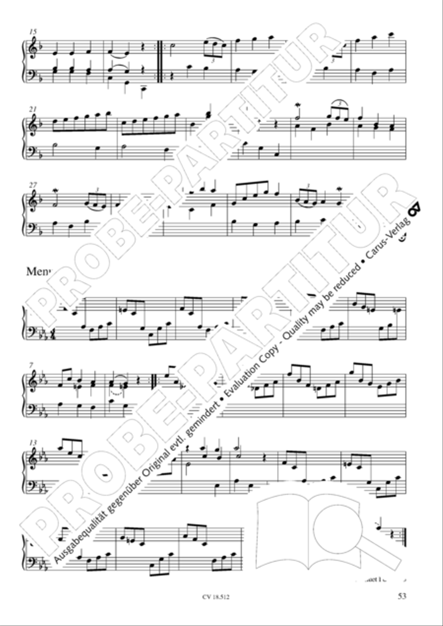 Six Suites Harpsichord scores gallery preview page 54