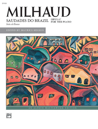 Book cover for Milhaud -- Saudades do Brazil