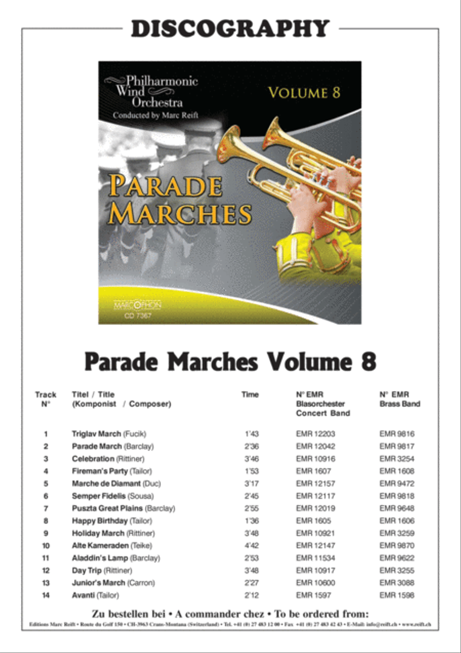Semper Fidelis Concert Band scores gallery preview page 3