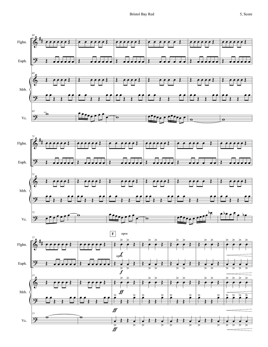 Bristol Bay red Euphonium scores gallery preview page 5