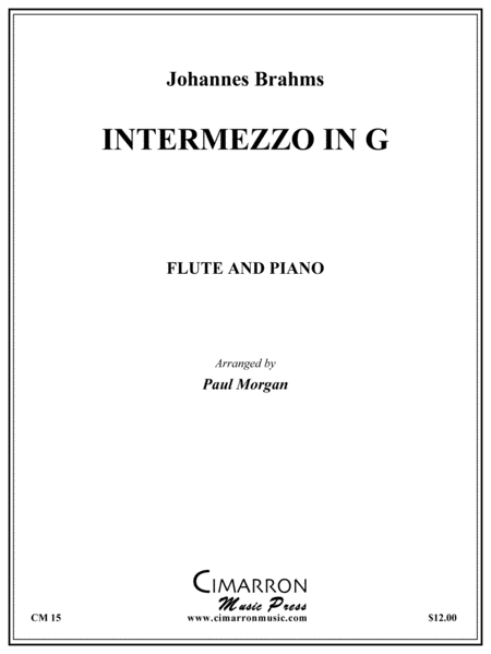 Johannes Brahms : Intermezzo in G Minor