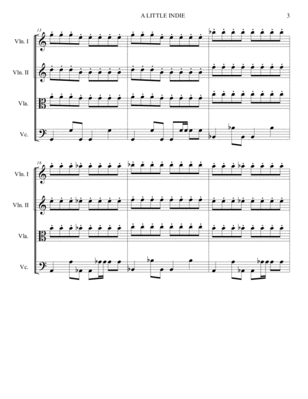 A LITTLE INDIE (ROCK)- String Quartet image number null