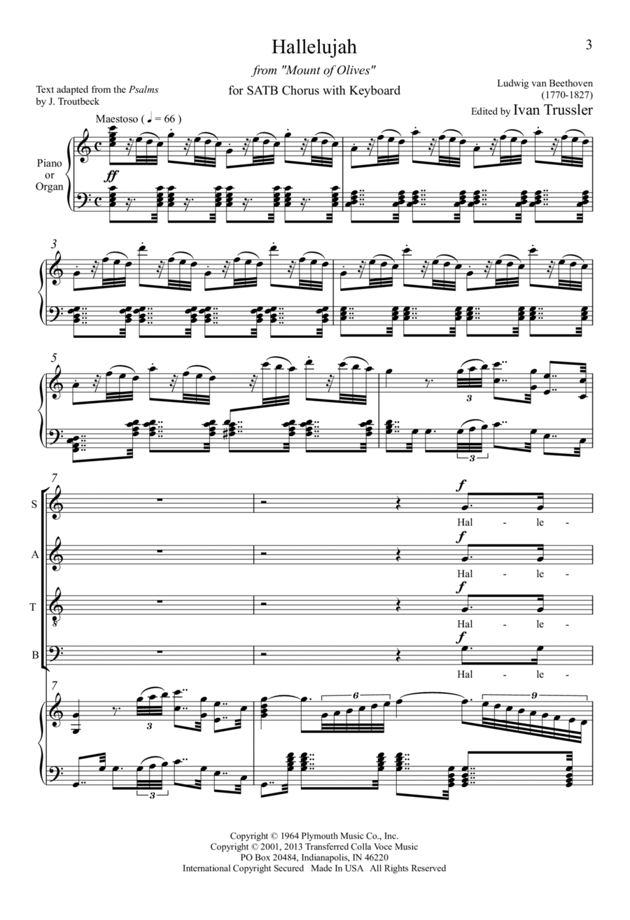 Hallelujah! 4-Part scores gallery preview page 1