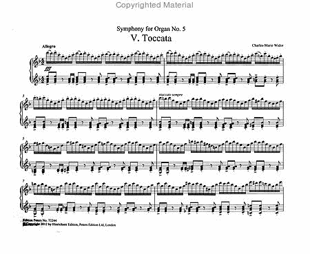 Toccata from Symphony No. 5 for Organ