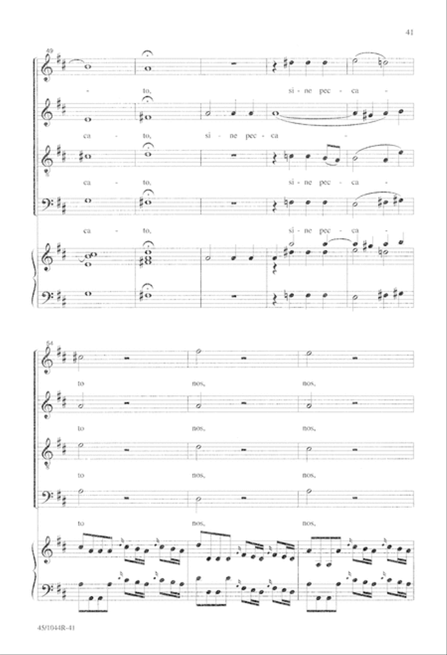 Te Deum Choral Score Te Deum Choral Score 4-Part scores gallery preview page 43