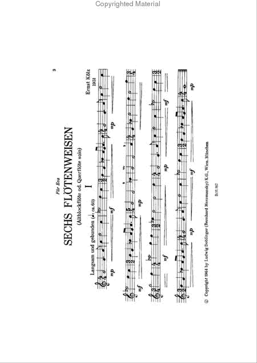 6 Flotenweisen Flute scores gallery preview page 2
