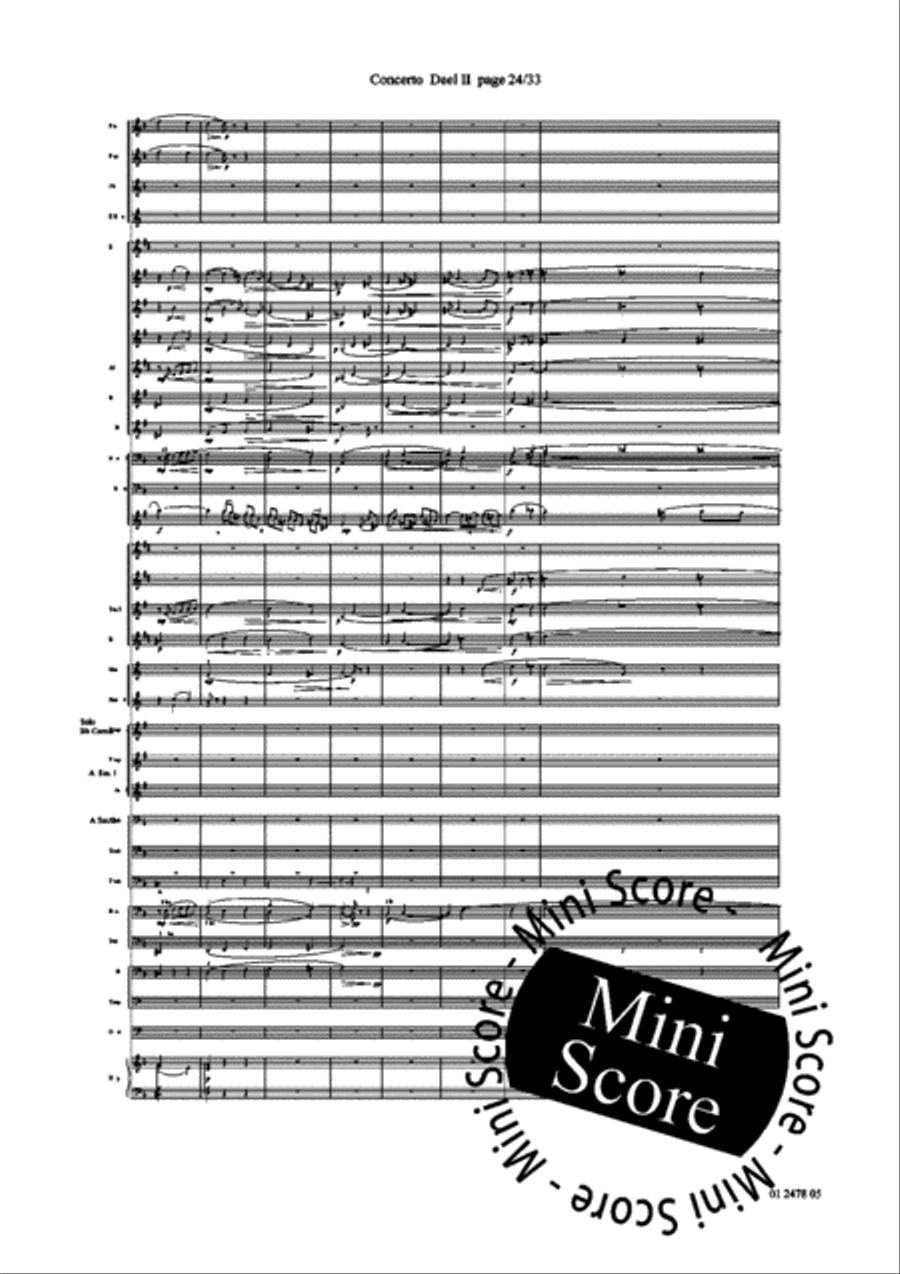 Concerto for Trumpet part 2 and 3 Concert Band scores gallery preview page 28