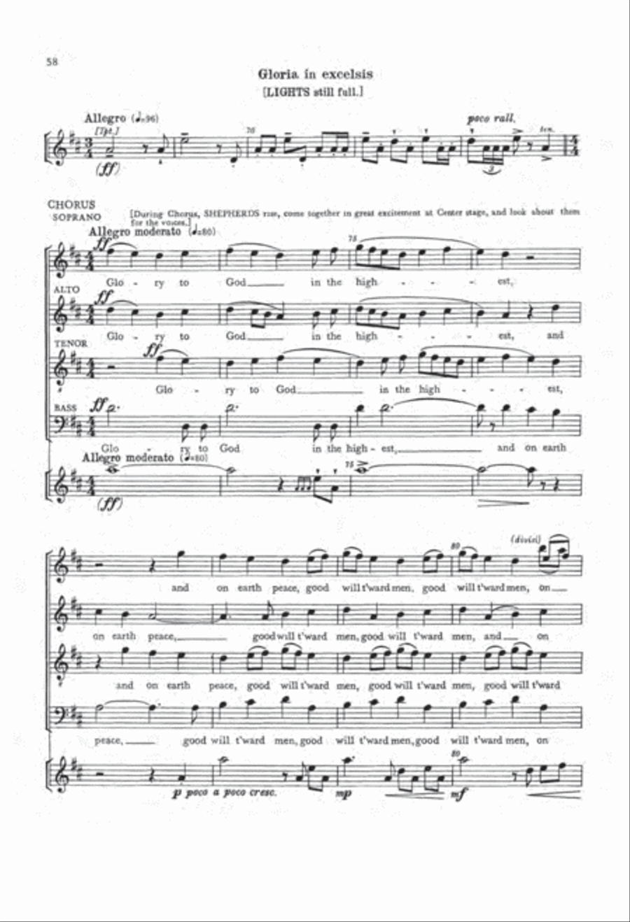 The Nativity According to St. Luke (Choral Score)